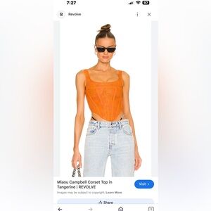 Miaou Campbell Corset small flaw at top